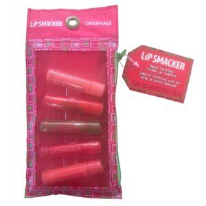 Vintage Bonne Bell Lip Smacker Classic Favorites Lip Balm Set 6ct w/Zip Pouch